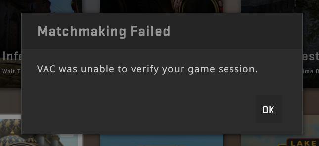 VAC was Unable to Verify Your Game Session